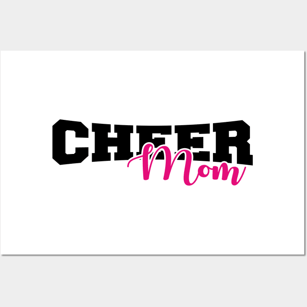 Cheer Mom Cheerleader Support Love Daughter Son Wall Art by charlescheshire